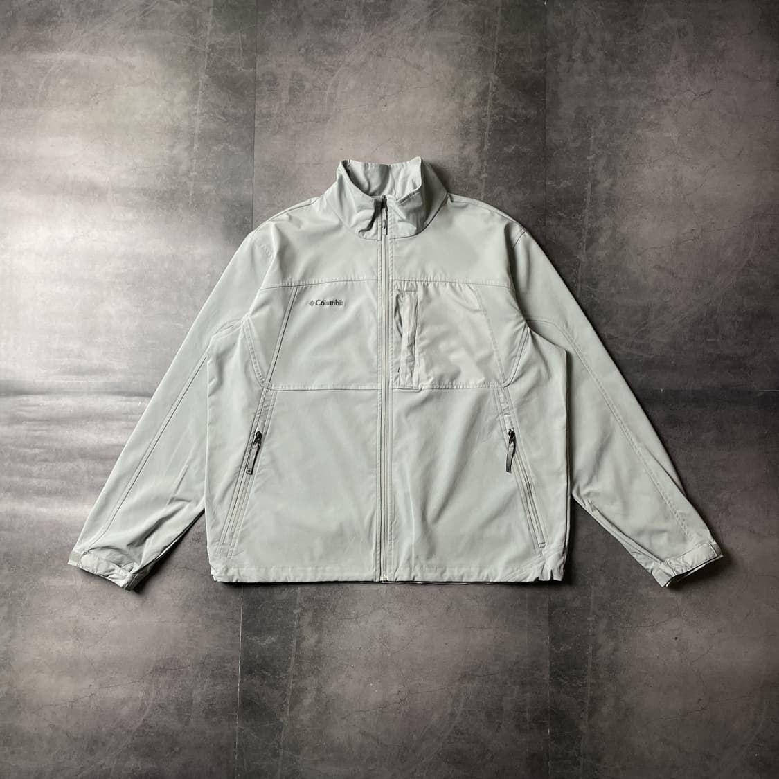 COLUMBIA 컬럼비아 빈티지 라이트그레이 윈드브레이커 A00504 상품이미지1