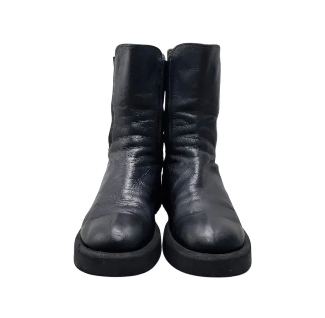요지 야마모토 느와르 레더 첼시 부츠 상품이미지1