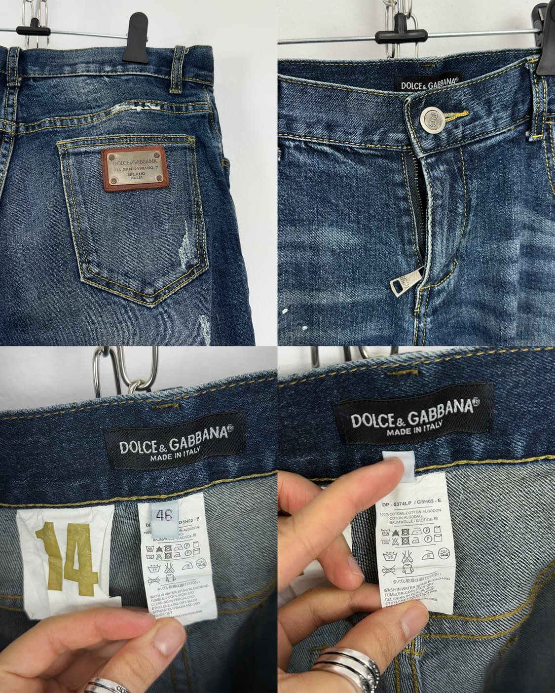 Dolce & Gabbana Paint Splatter Distresse 상품이미지10