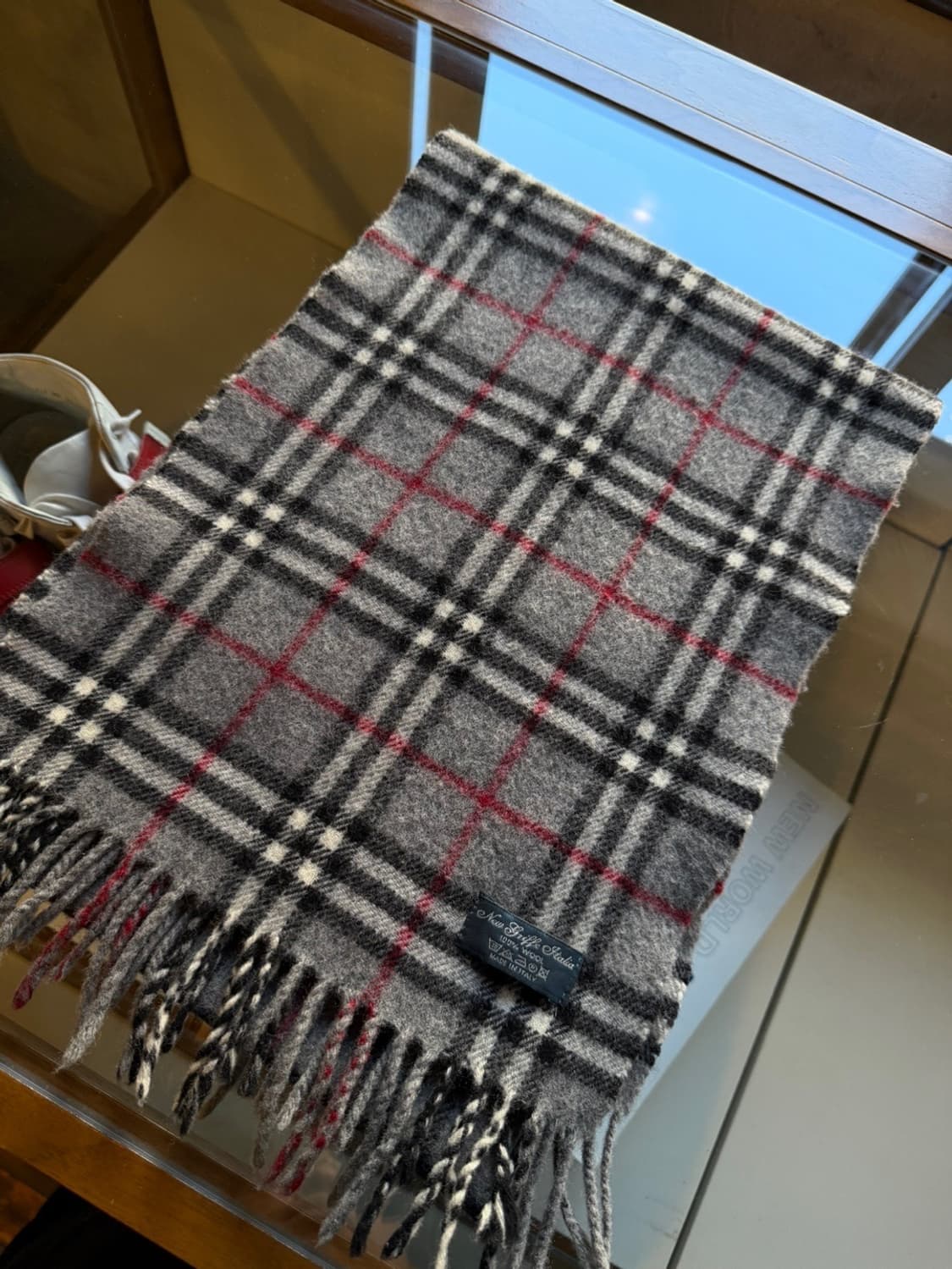 이태리 메이드 노바체크 램스울 머플러 상품이미지9