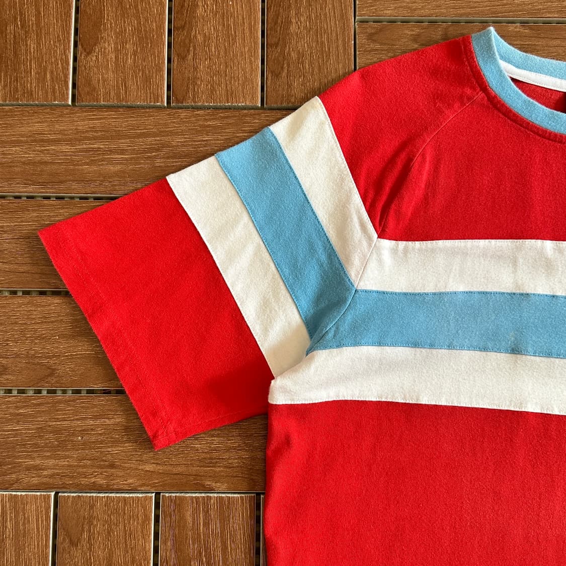 00’s Nike retro striped cotton 1/2 tee 상품이미지3
