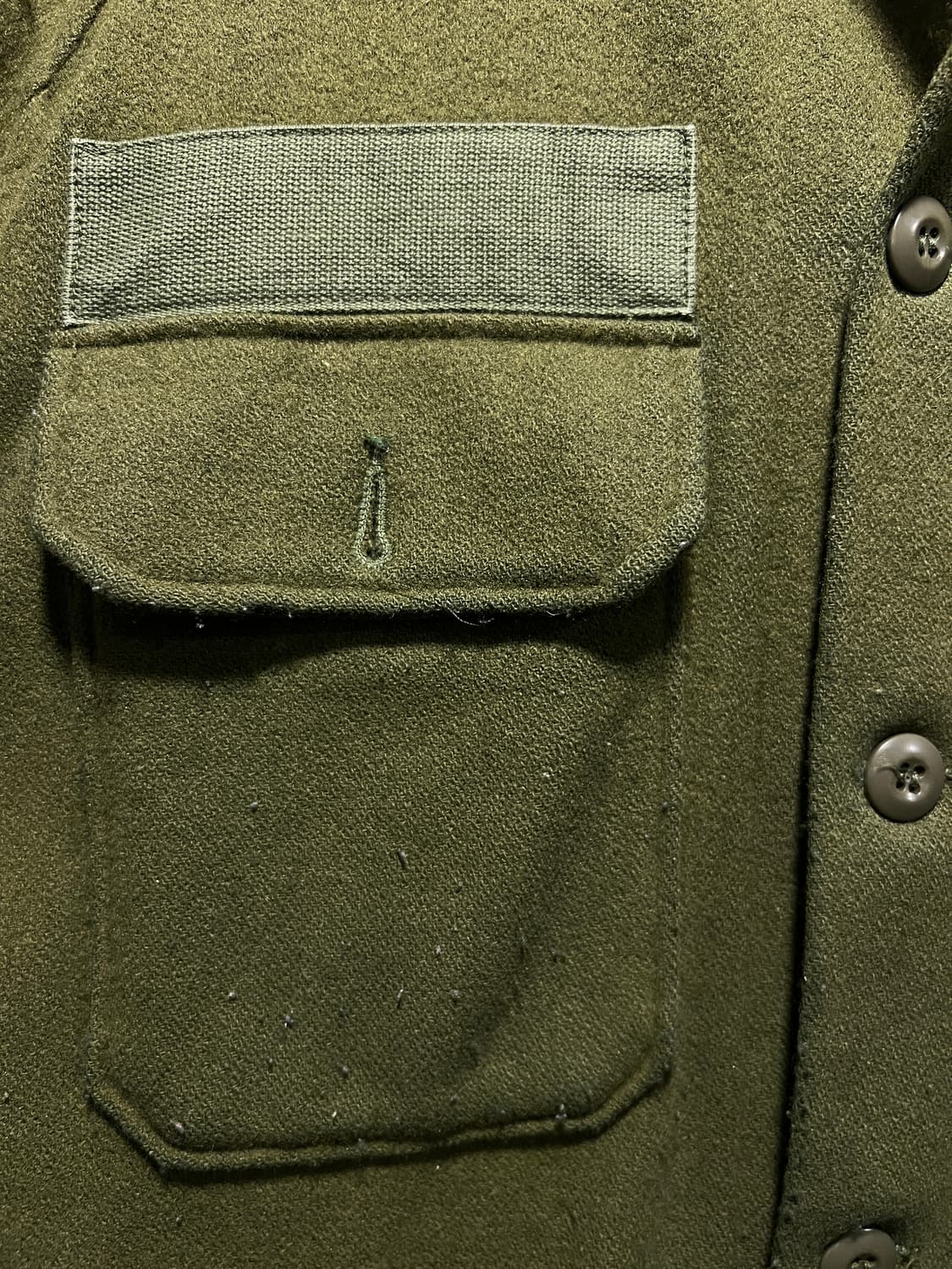 [M]80's 오리지널 U.S ARMY OG-108 밀리터리 울 셔츠 상품이미지3