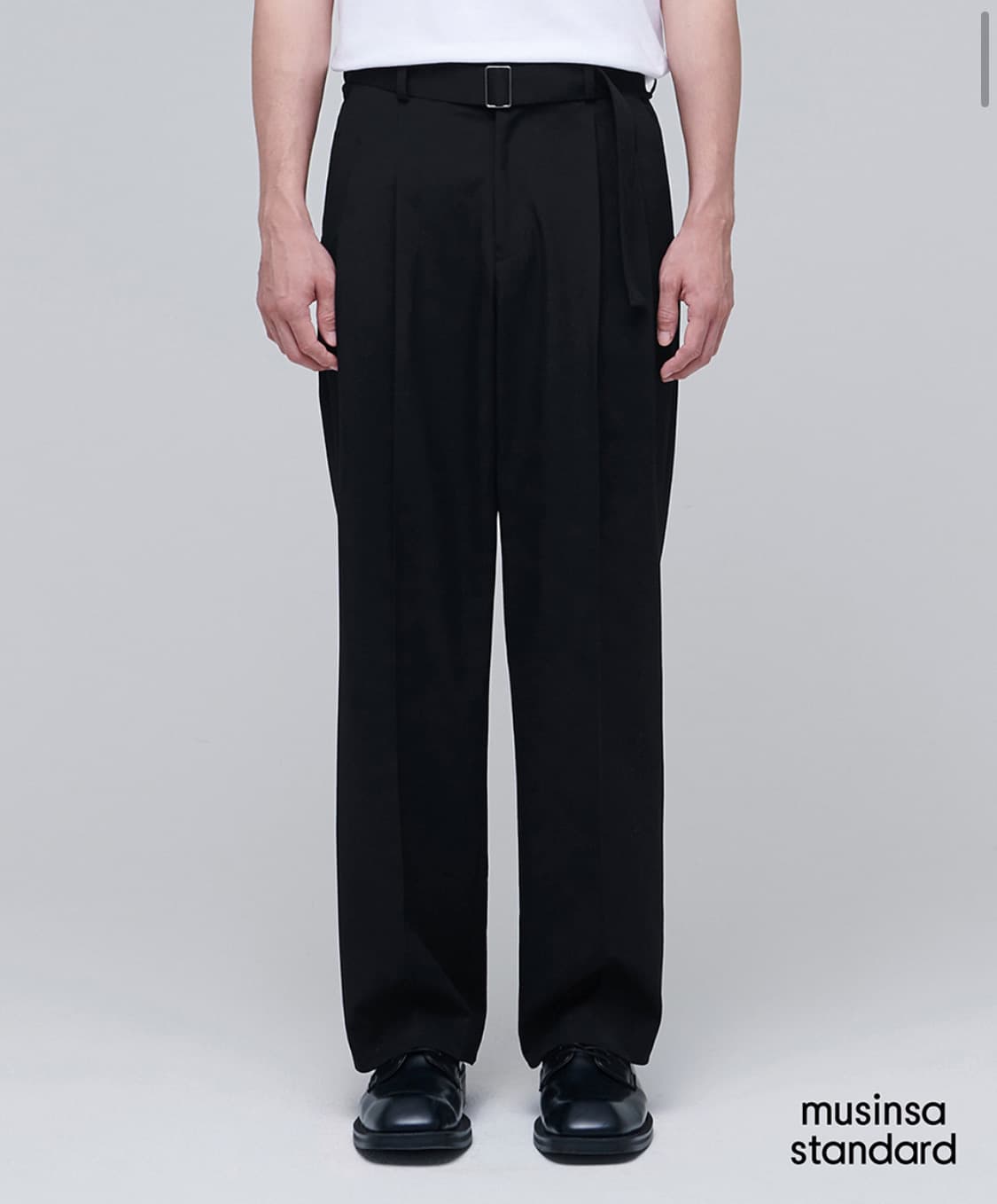 벨티드 와이드 슬랙스 새상품 (수트 셋업) 상품이미지2