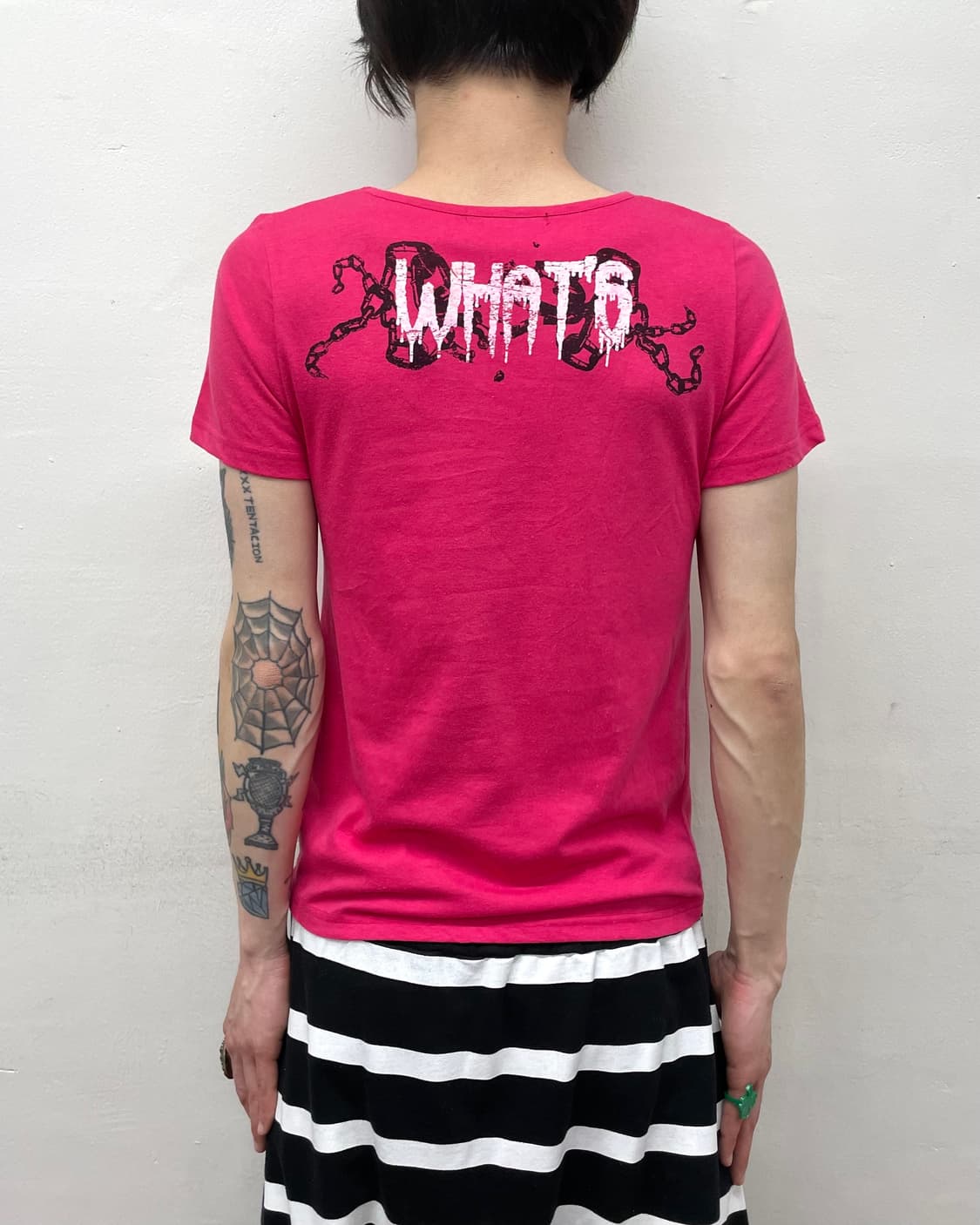 Big Skull Blood Pink T-shirt 상품이미지2