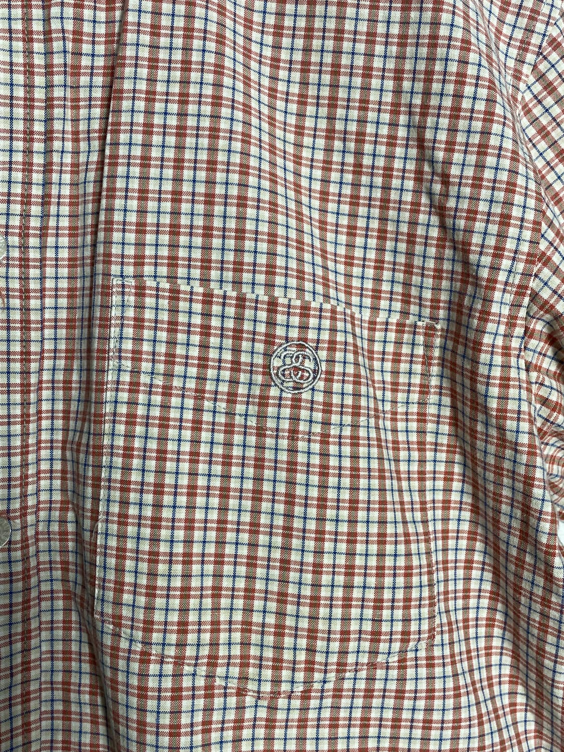 스투시 체크 반팔 셔츠 상품이미지3