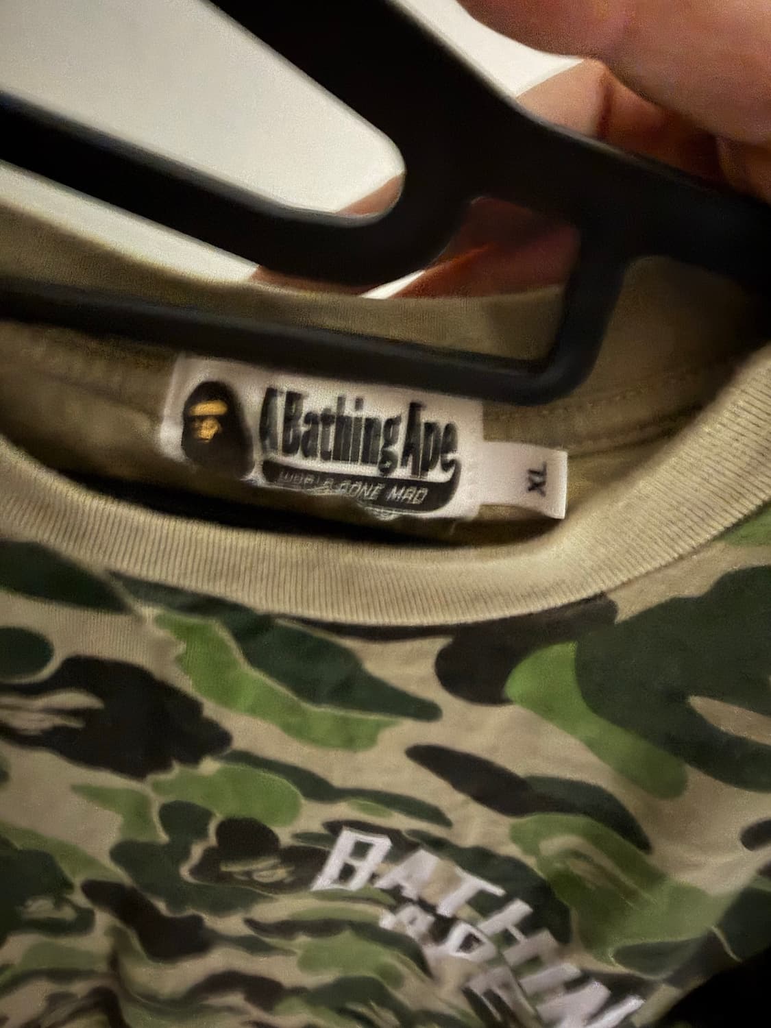 베이프 그린 카모 롱슬리브 XL 상품이미지2