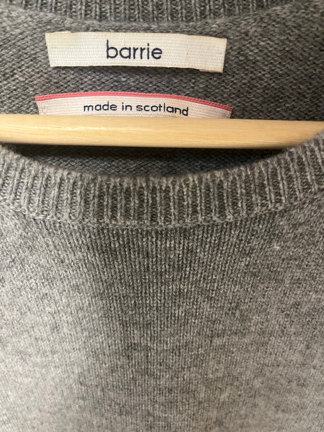 Barrie 멜란지그레이 캐시미어 니트 상품이미지3