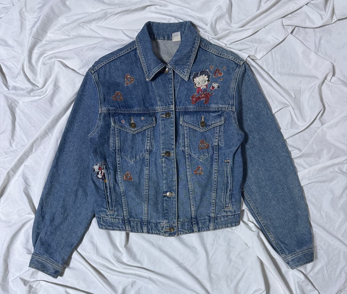 베티붑 커스텀 데님 자켓 y2k 상품이미지3