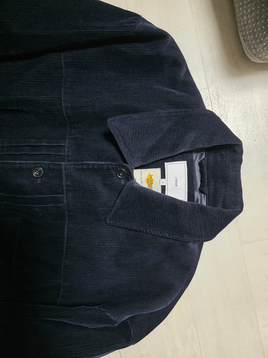 리슈 코듀로이 자켓 3사이즈 상품이미지2