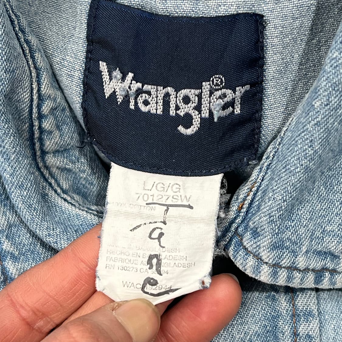 랭글러 워크 데님셔츠 s09208 상품이미지6