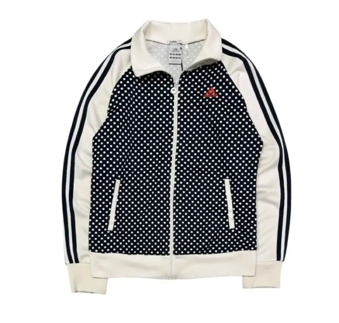 아디다스 도트 땡땡이 집업 빈티지 상품이미지1