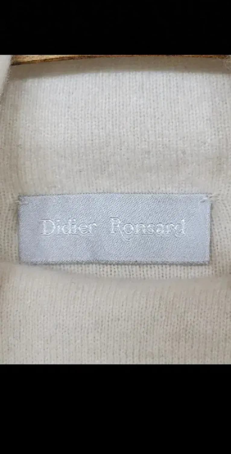 (M) 목폴라 캐시미어 니트 아이보리 터틀넥 스웨터 프랑스판  상품이미지3