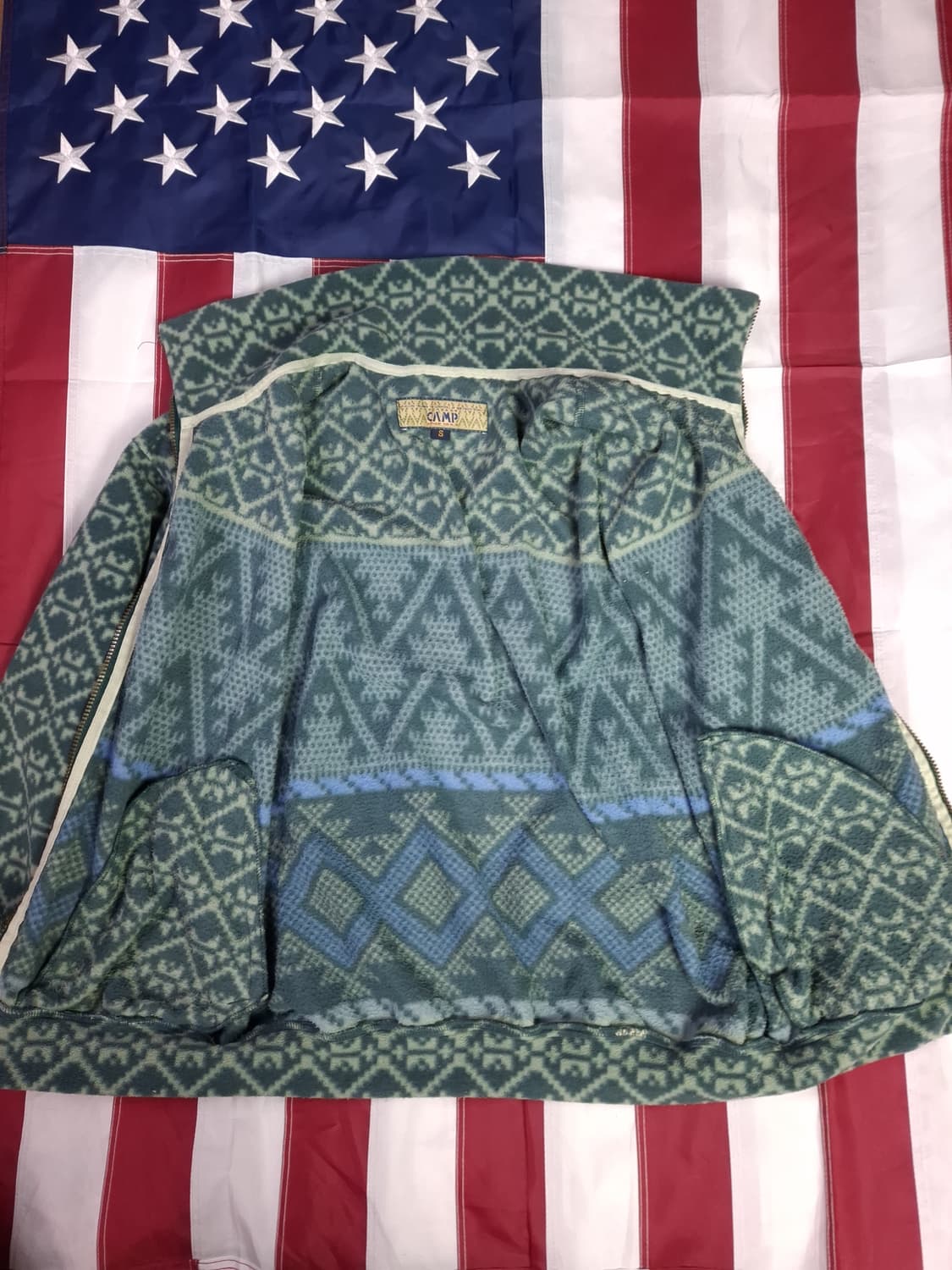 90's 빈티지 CAMP 노르딕 후리스 자켓 상품이미지8