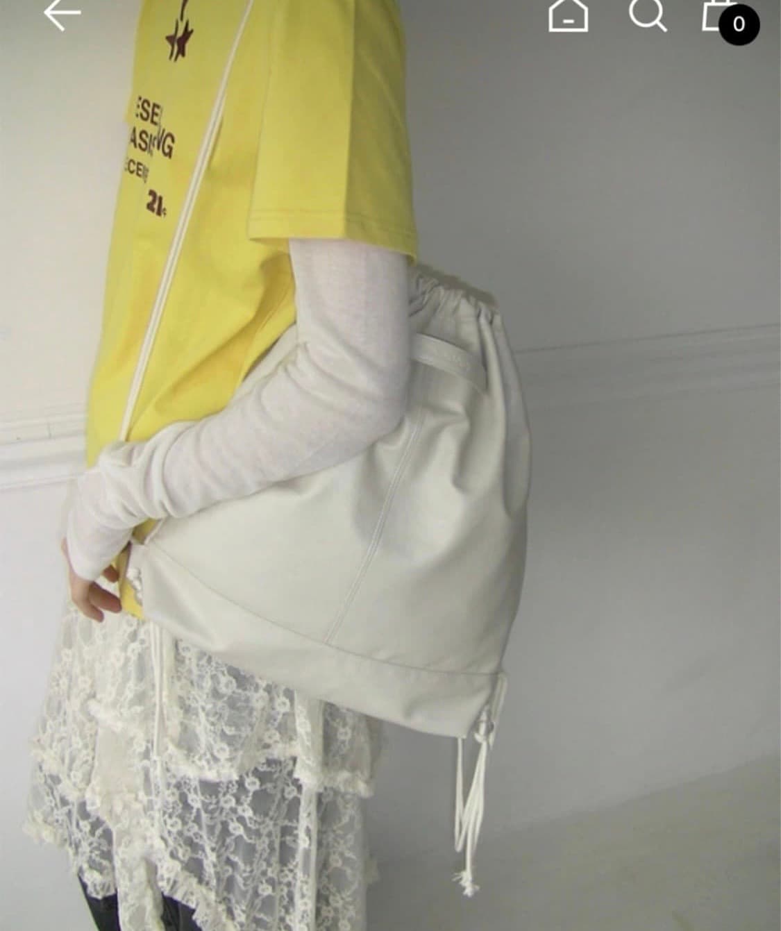 필인더블랭크 짐색 Crinkle Gym Bag (M) 상품이미지2