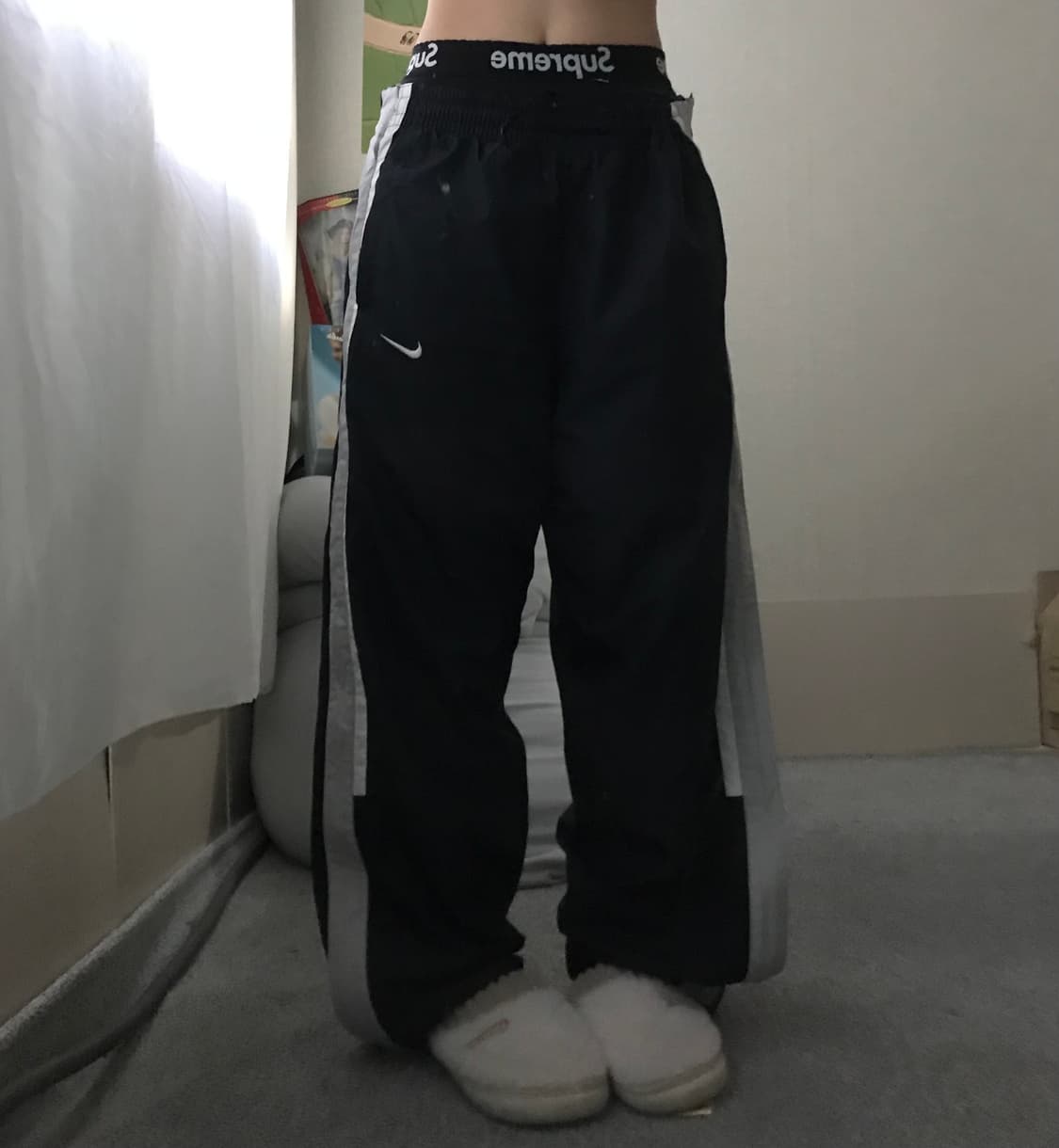 나이키 지퍼디테일 와이드핏 트레이닝 팬츠 상품이미지5