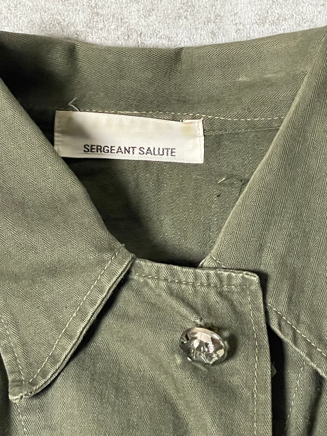 (Sergeant salutes)patchwork military shi 상품이미지4