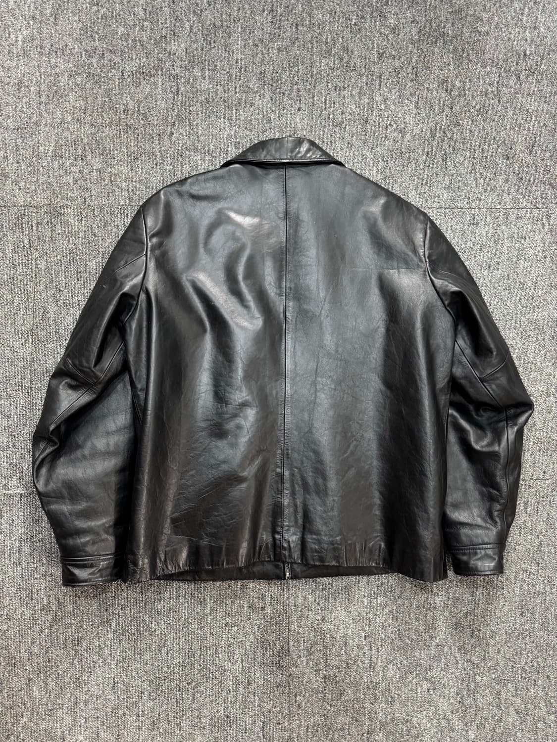 L) 올드갭 싱글라이더 카우하이드 레더 자켓 블랙 상품이미지7