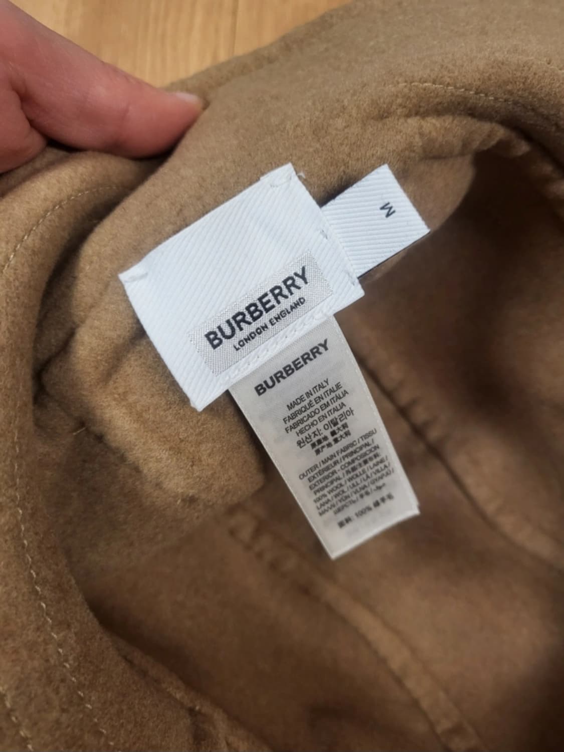 버버리 이그제저레이트 체크 더블 울 버킷햇 
M 상품이미지2