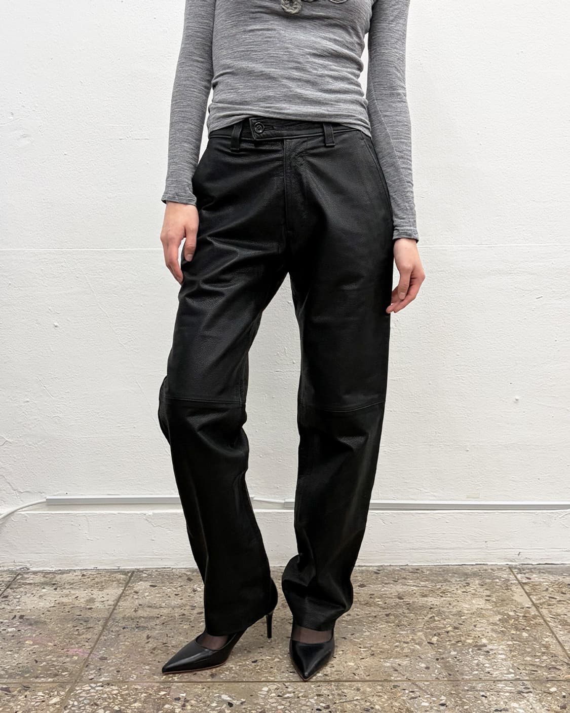 요시유키 코니시 고트스킨 레 팬츠 상품이미지1