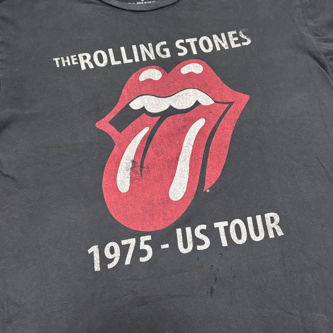 롤링스톤즈 1975 US Tour 티셔츠 faded 상품이미지2