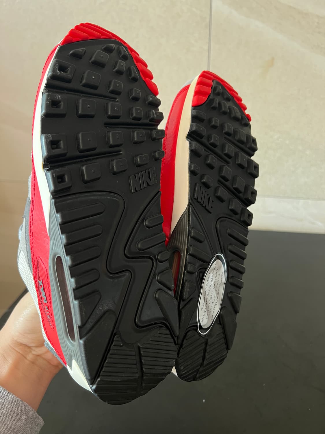 [미사용 새상품] 235 나이키 에어맥스 90 (그레이/레드) 풀박스 상품이미지8