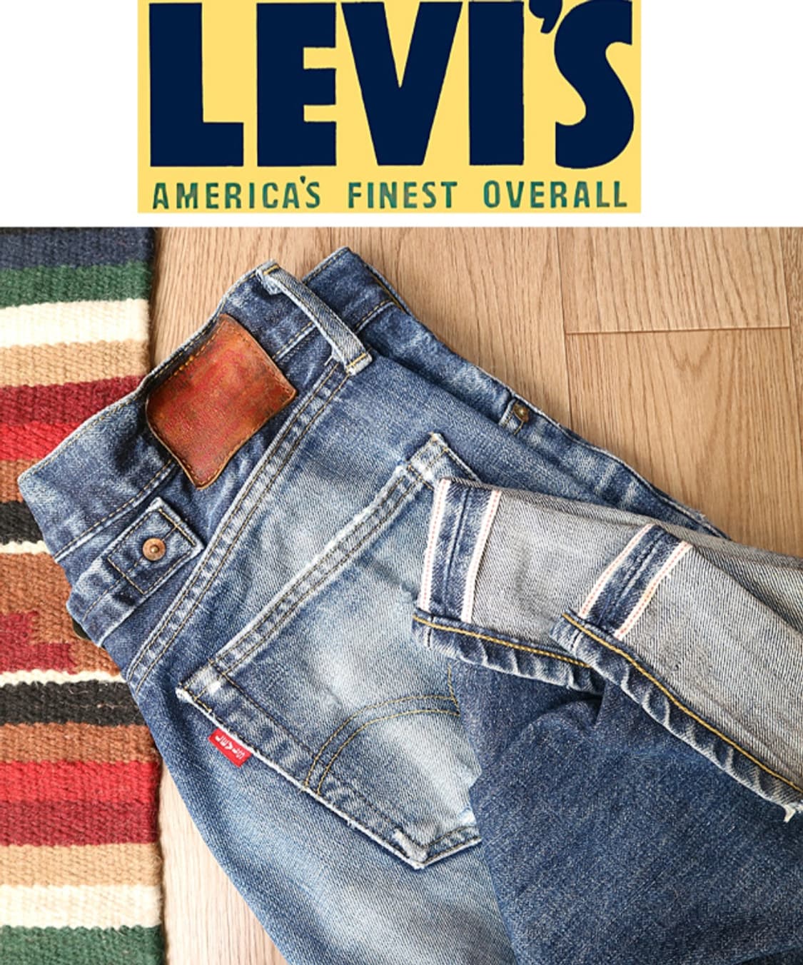 
일본판 90S LEVIS LVC 리바이스 702XX 빅 E 셀비지 데님 상품이미지1