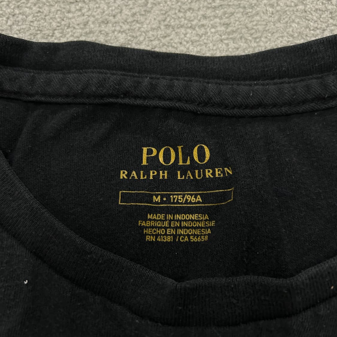 폴로 랄프로렌 블랙 반팔 티셔츠 m 상품이미지2