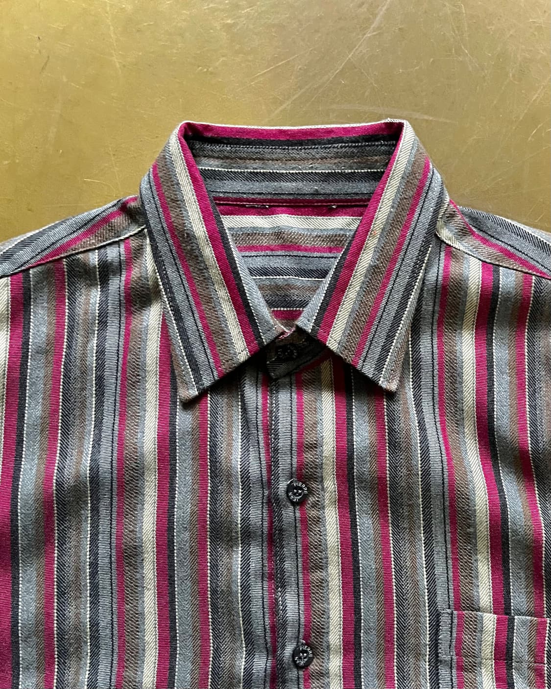 Vintage Retro Stripe Pattern Shirt 상품이미지4