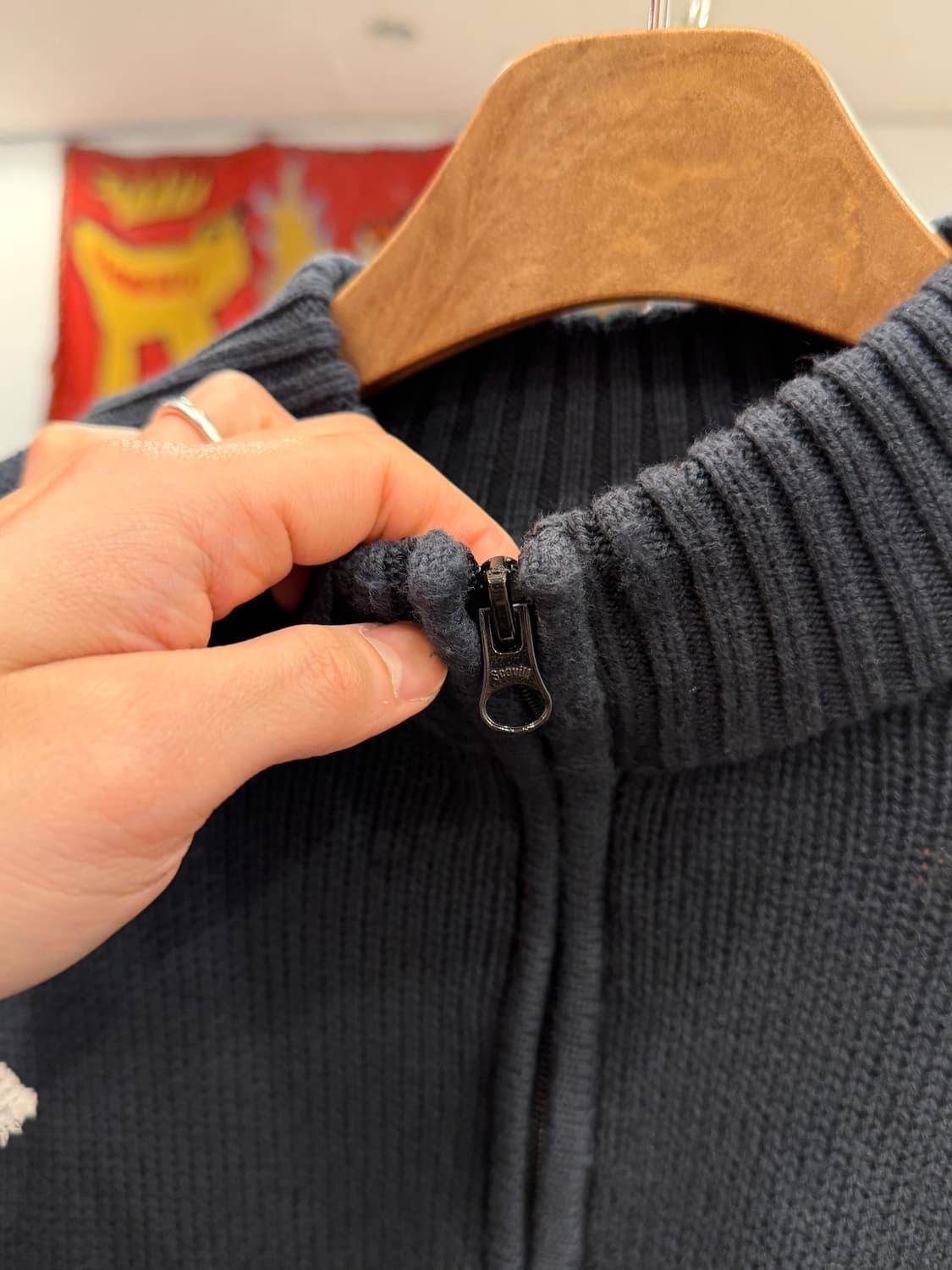 Chaps ralph lauren 챕스 랄프로렌 하프넥 쿼터 집업 니트 상품이미지4