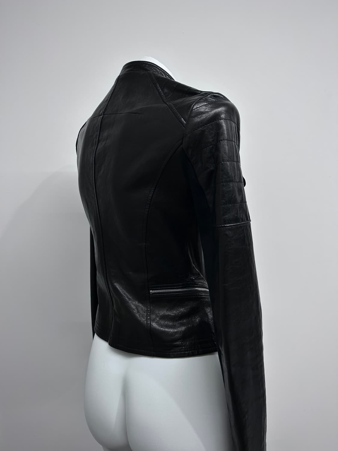 멀티 지퍼 레더 자켓 상품이미지5