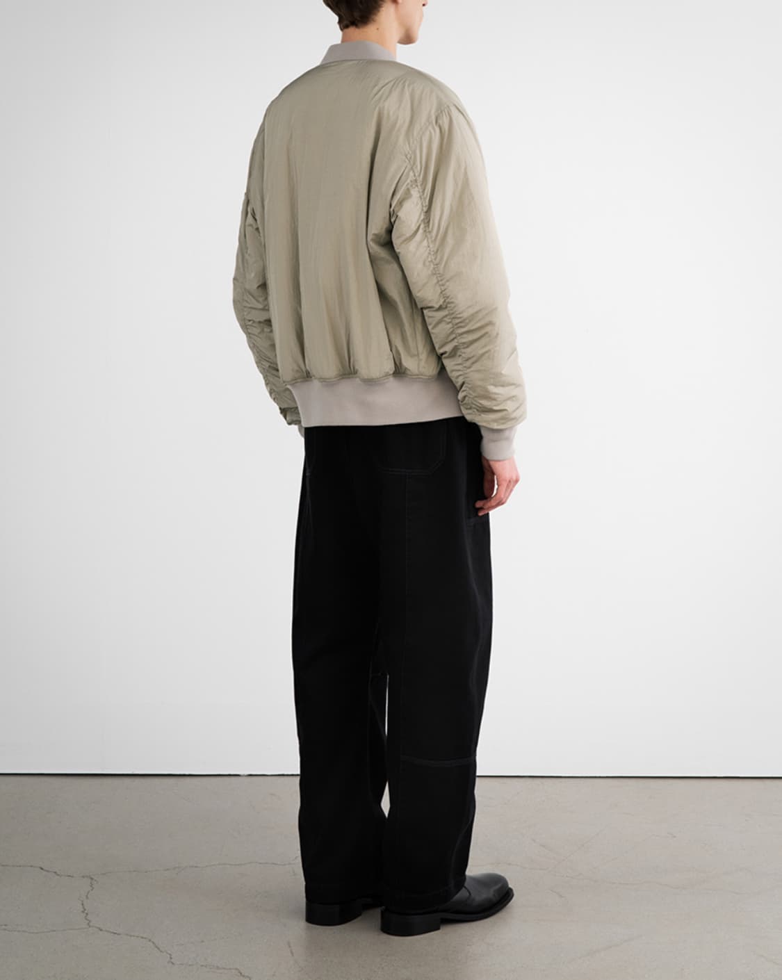 새상품(S)인사일런스 오버사이즈 MA-1 라이트베이지 상품이미지3