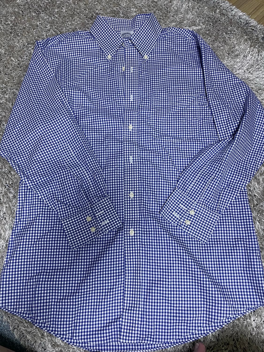 브룩스 브라더스 체크 셔츠 사이즈 105~110 상품이미지1