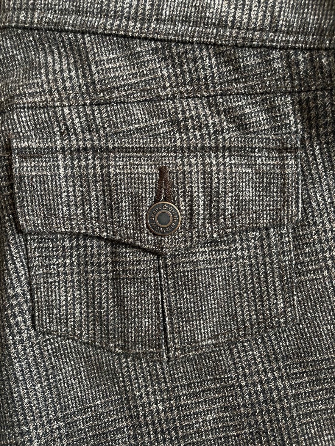 Y2k WOW jeans 글랜체크 부츠컷 팬츠 상품이미지5