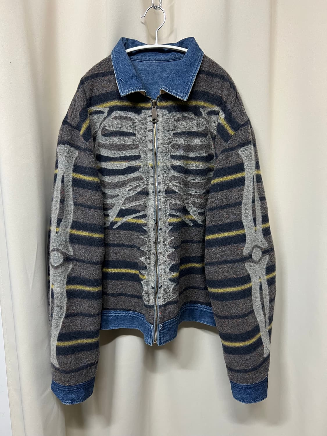 캐피탈 데님 본 라이닝 리버시블 집 업 워크 자켓 4 상품이미지6