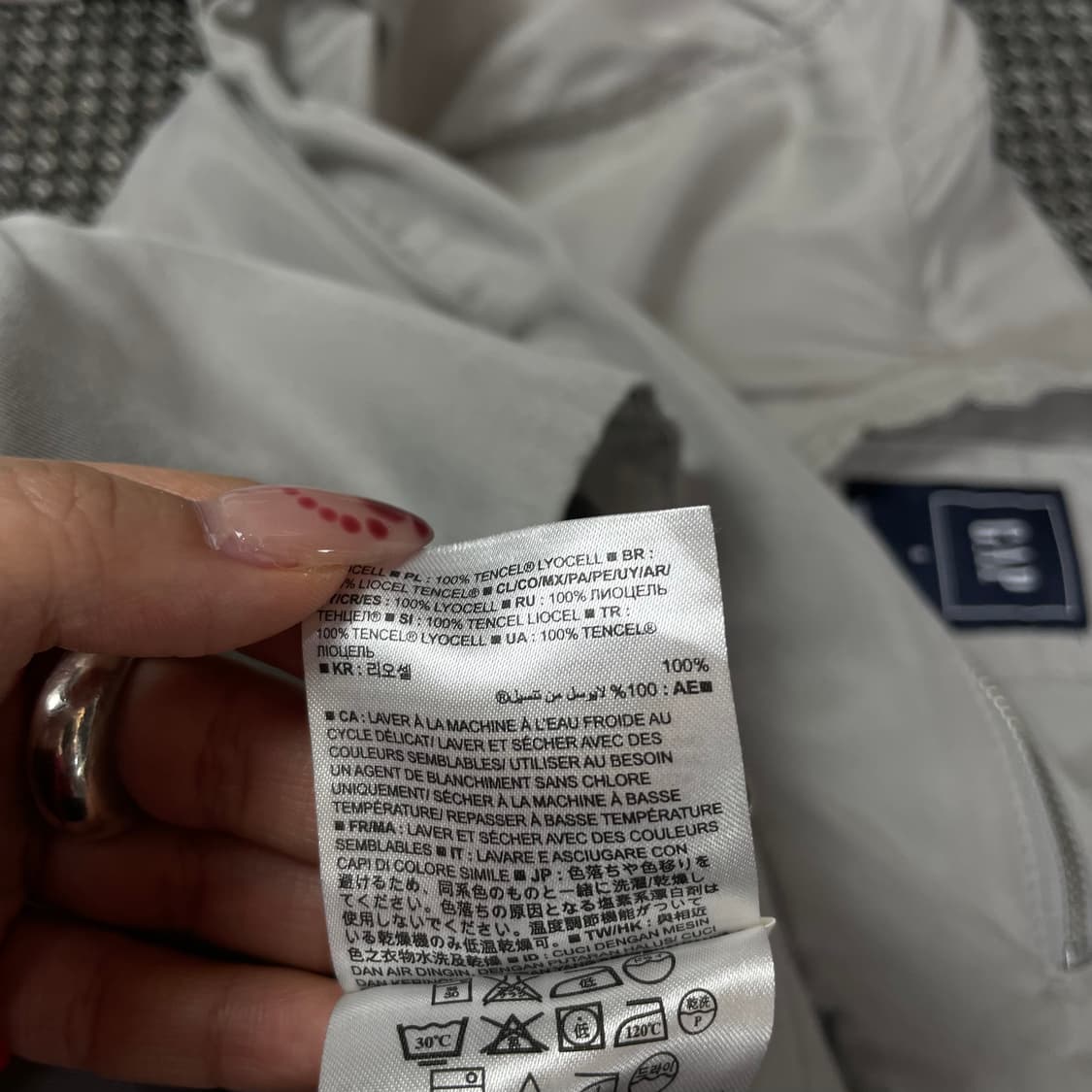 갭 라이트그레이 리오셀 집업 자켓 S 상품이미지6