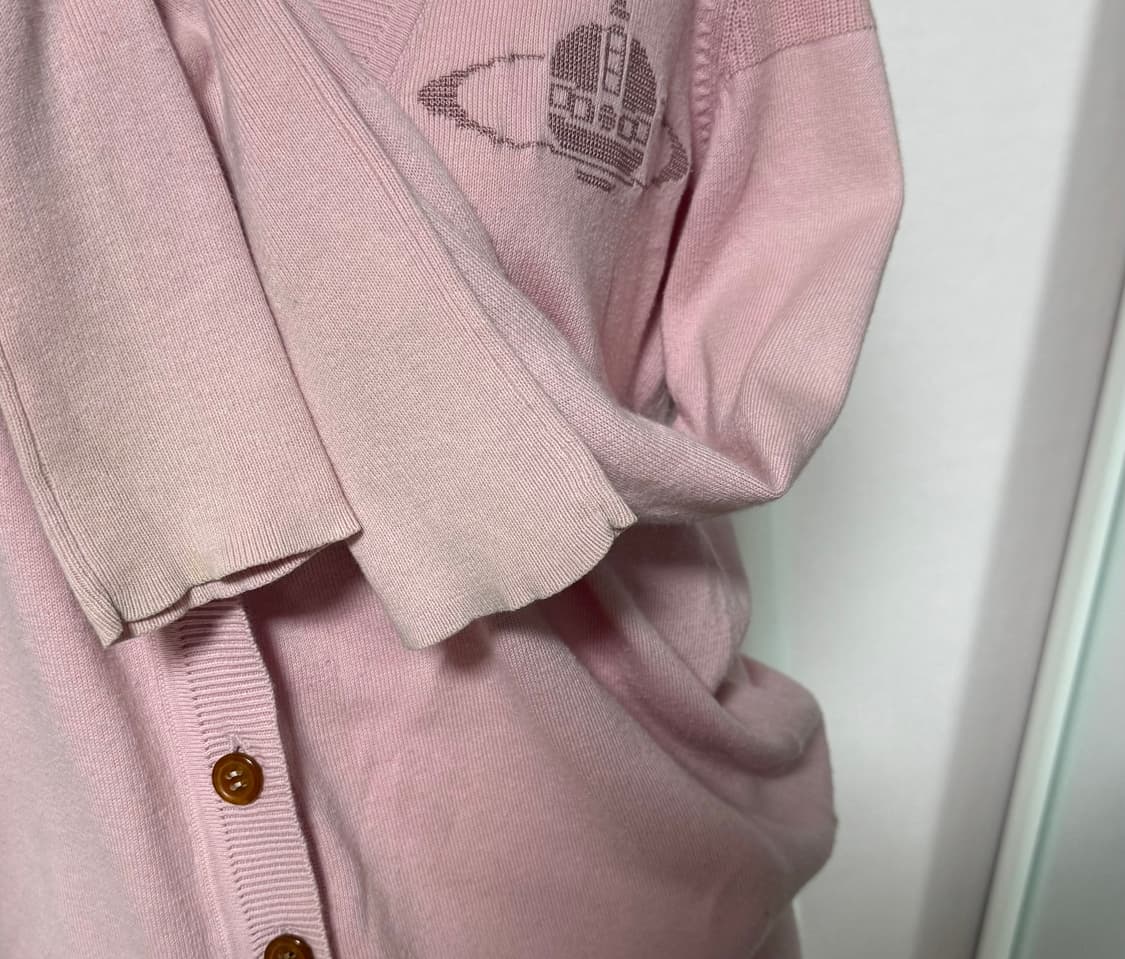 비비안웨스트우드 딸기우유 핑크 가디건 상품이미지7