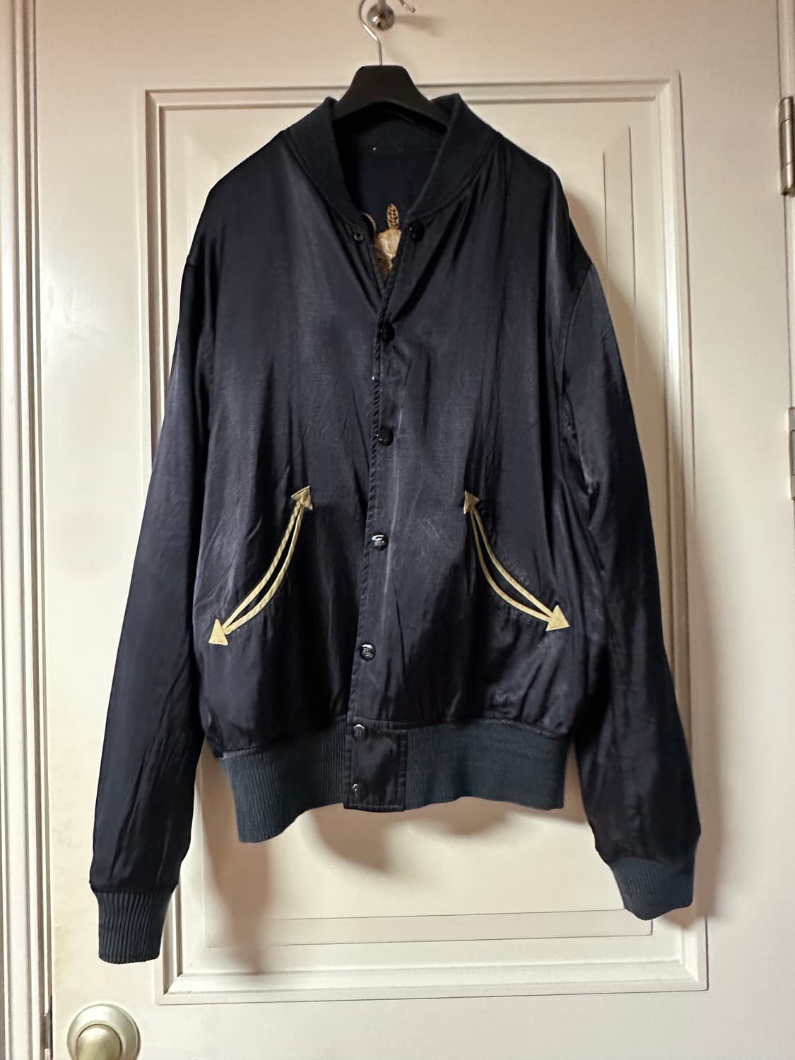 더블알엘 웨스턴 사틴 리버시블 자켓 xl 상품이미지3