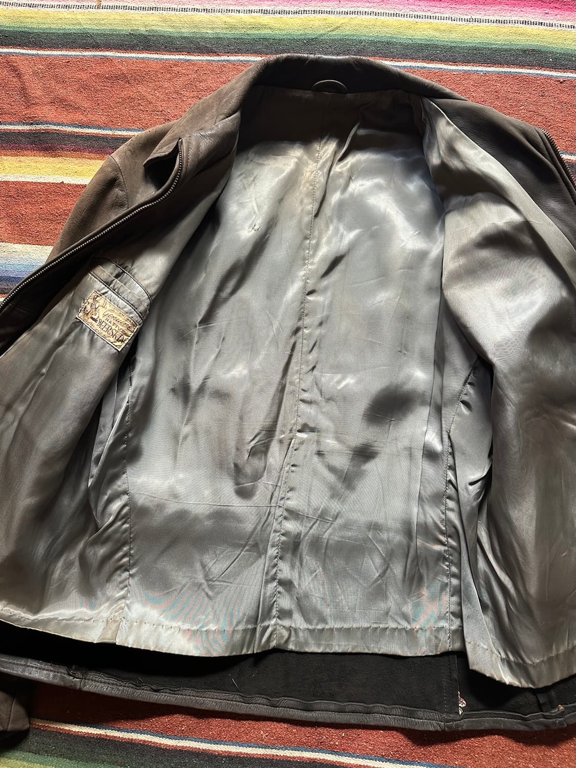 50s USA Vintage Deerskin Leather Jacket 상품이미지5