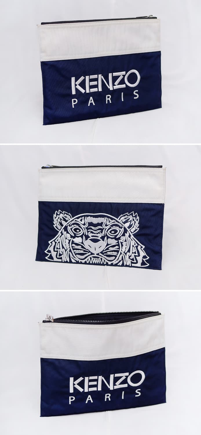 겐조 (KENZO) 컬러블럭 타이거 레터링 양면 로고 클러치백 상품이미지3