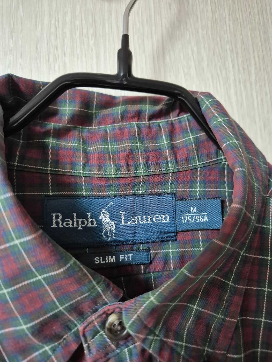 폴로 랄프로렌 체크 남방 긴팔 셔츠 슬림핏 M 상품이미지3