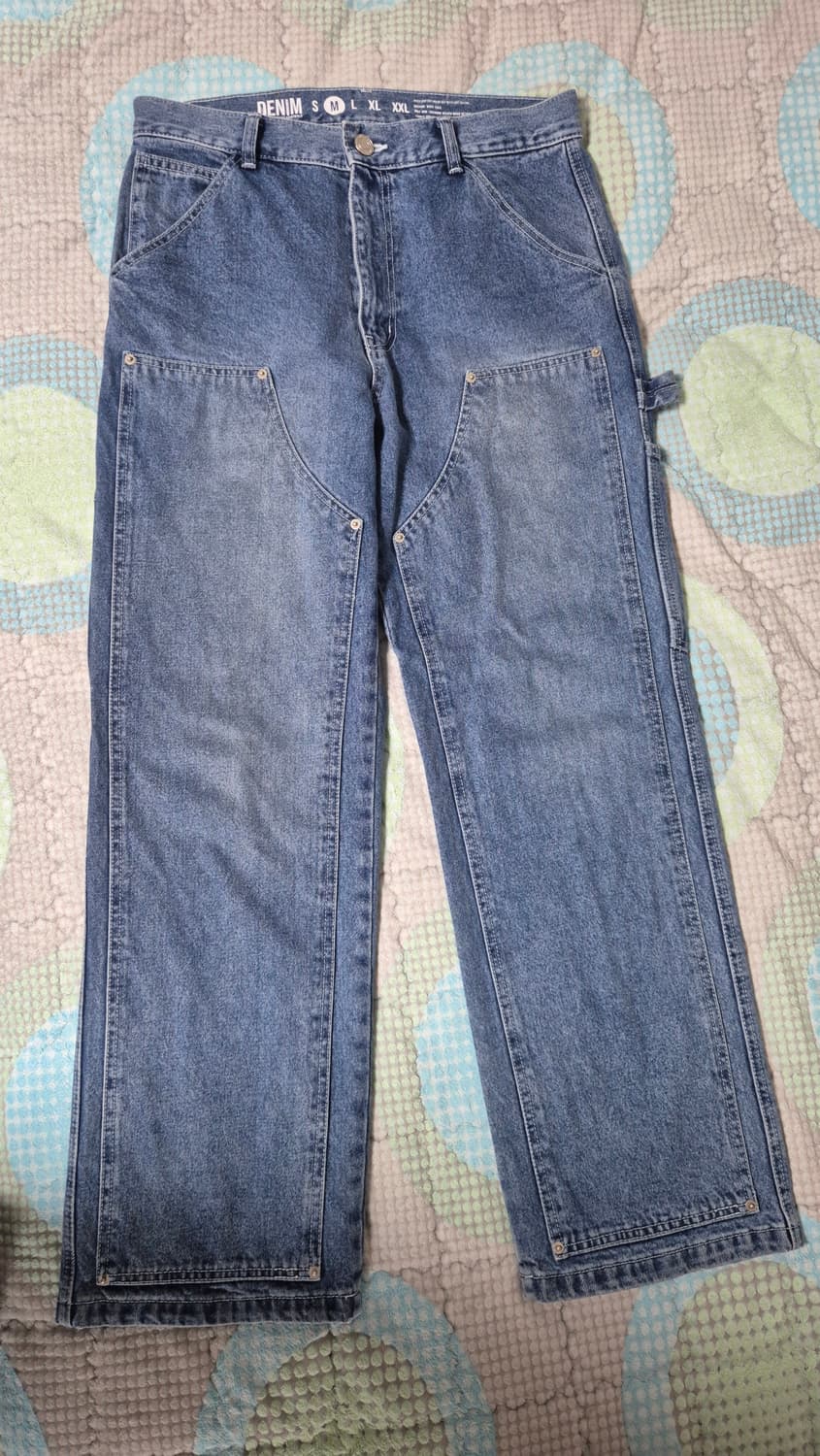 엑스트라오디너리 더블니 데님 라이트인디고 m 상품이미지2