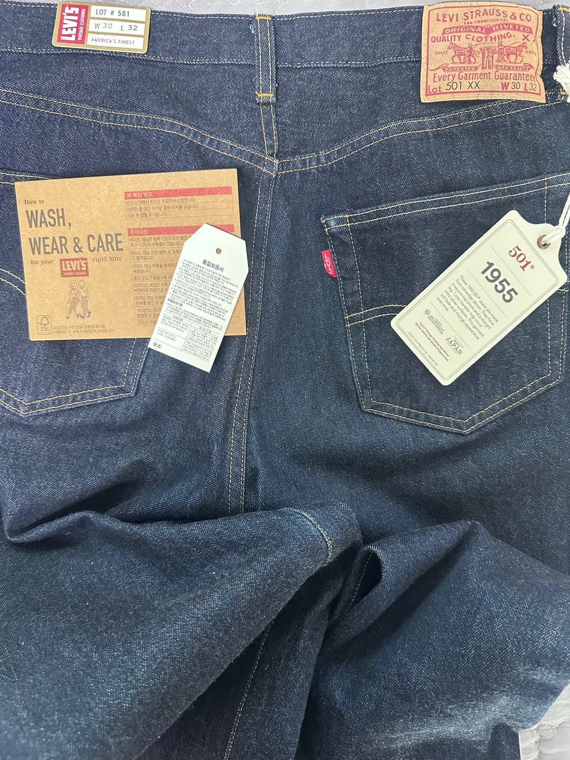 Lvc 1955 501 린스드 데님 30 32 상품이미지2