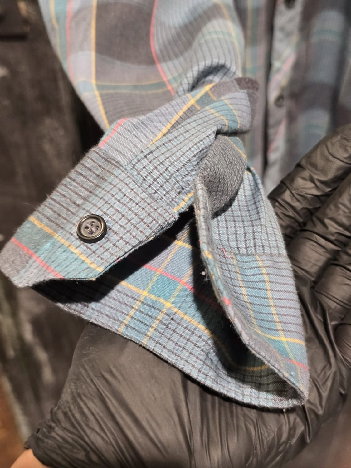 Jean Cheval Long-Sleeve Plaid Shirt 상품이미지3