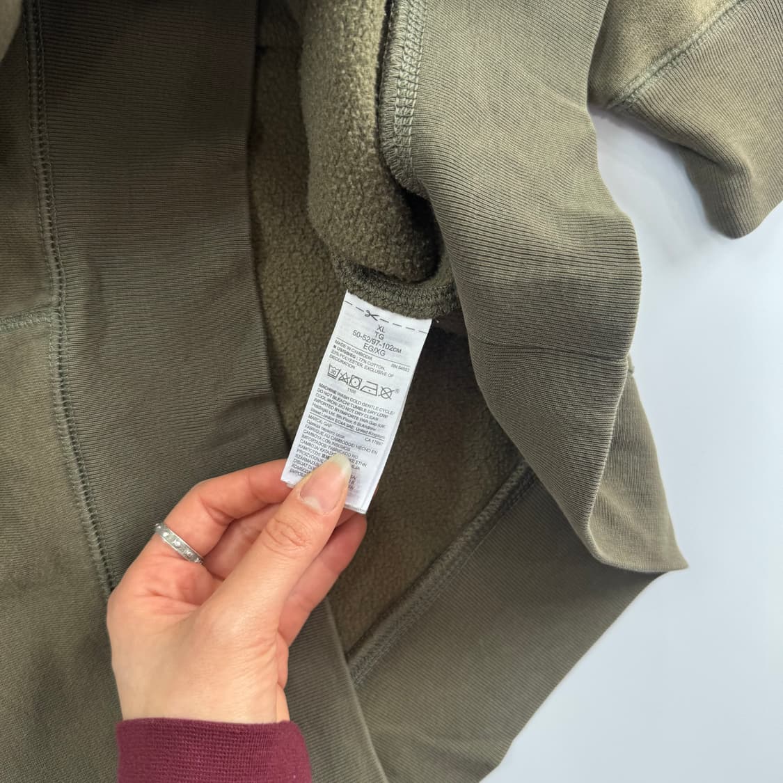 Gap 갭 아이보리 로고 카키 맨투맨 상품이미지6