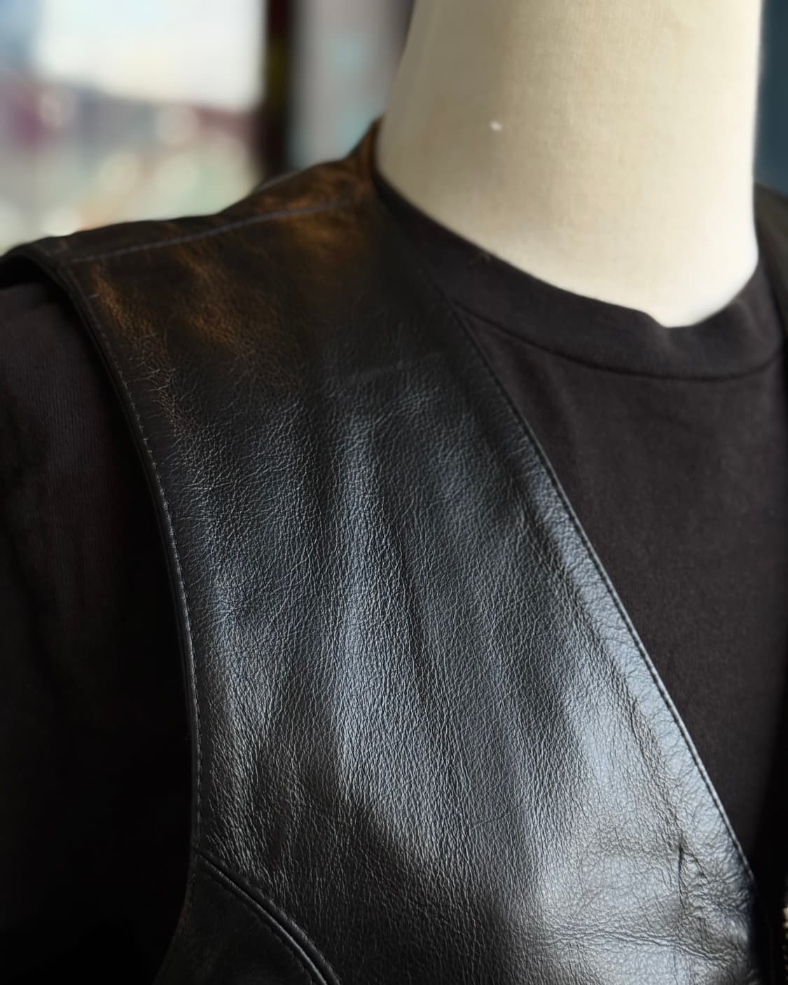 90-00‘s 아이웨이 카우하이드 베스트 XL 상품이미지8