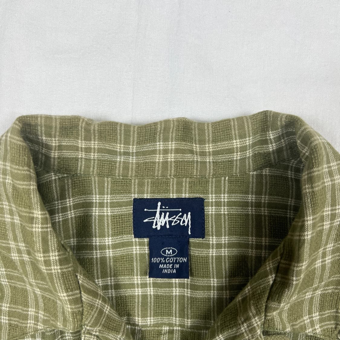 90‘s 스투시 stussy 포켓 체크 반팔셔츠 남방 상품이미지9
