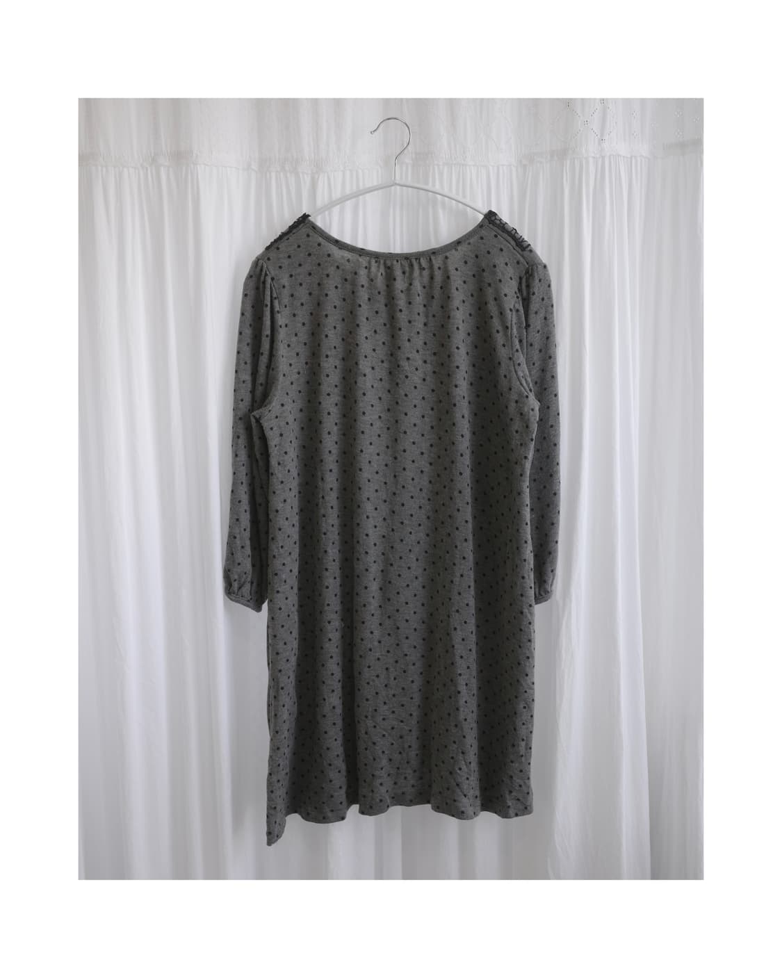 Dot grey lace ops 상품이미지2