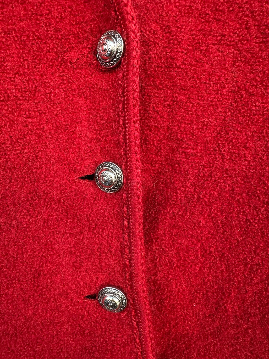 Manfred Wesenjak 티롤 레드  울 자켓 상품이미지5