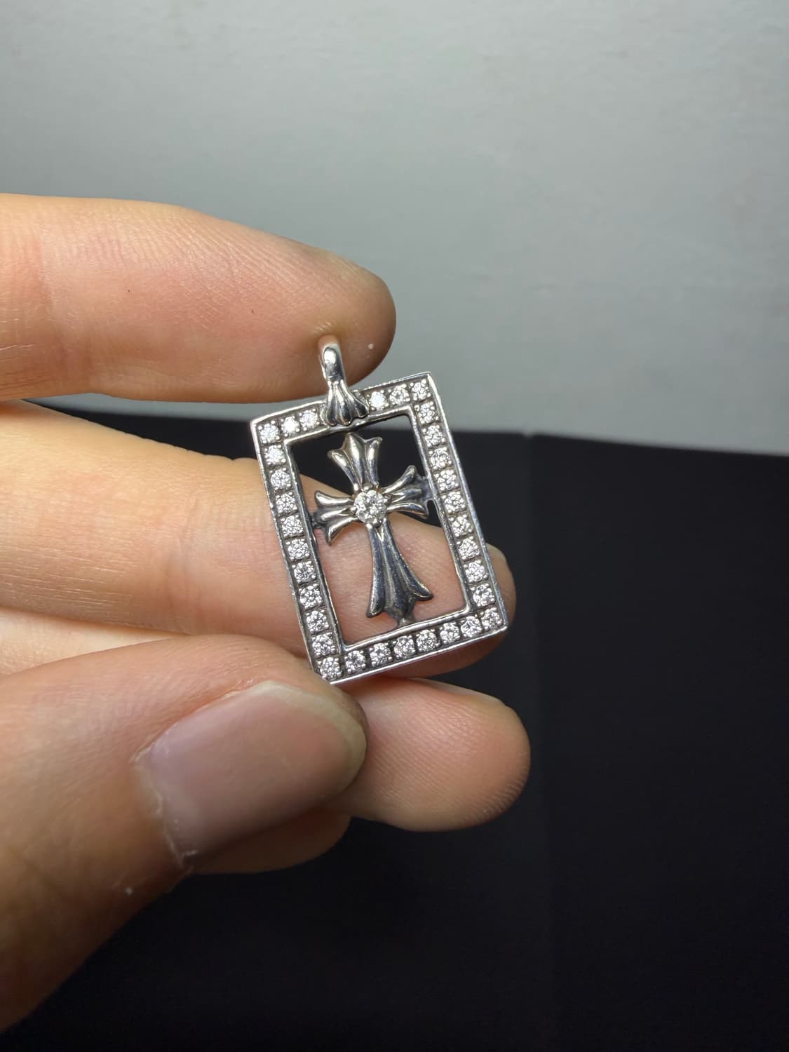 크롬하츠 프레임드 오픈 베이비팻 참 파베다이아(한스룸 에프터) 상품이미지1