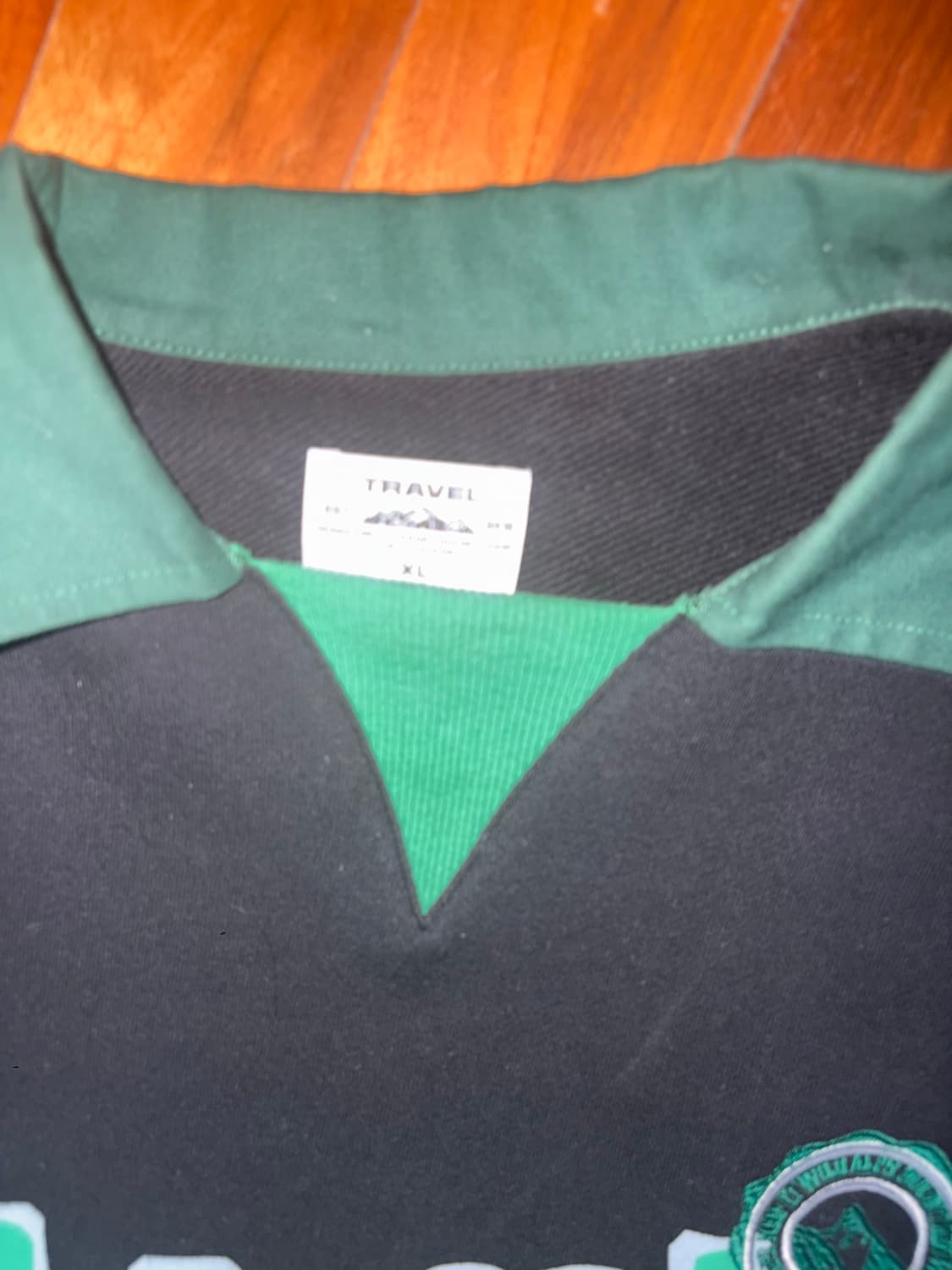 잼버리 유니폼 칼라드 스웨트셔츠 블랙 상품이미지3